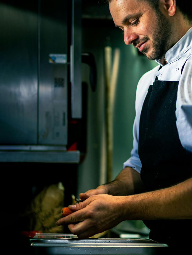 Chef cocinando